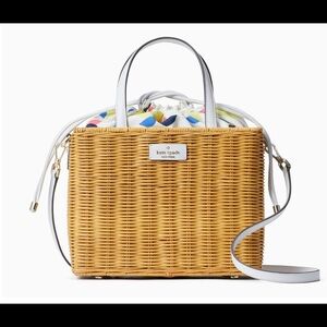 NEW Kate Spade Wicker Satchel